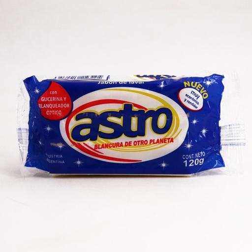 [JPA-004] Jabón en PAN color BLANCO de 120 gr. - Marca ASTRO