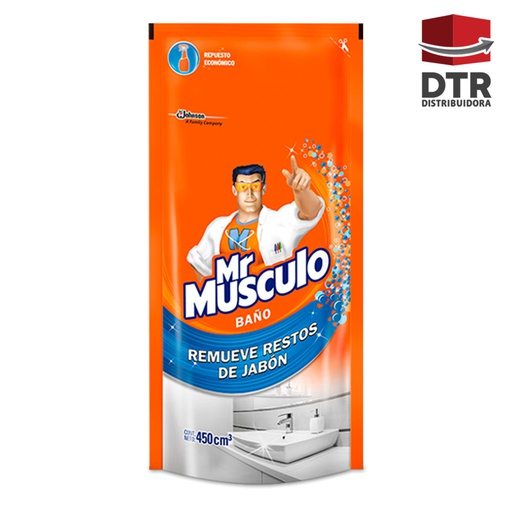 [MRM-004] Mr. Musculo BAÑO "Remueve restos de jabón" - Marca: Mr. Musculo - Cont. neto: 450 cm3 - Presentación: DOYPACK