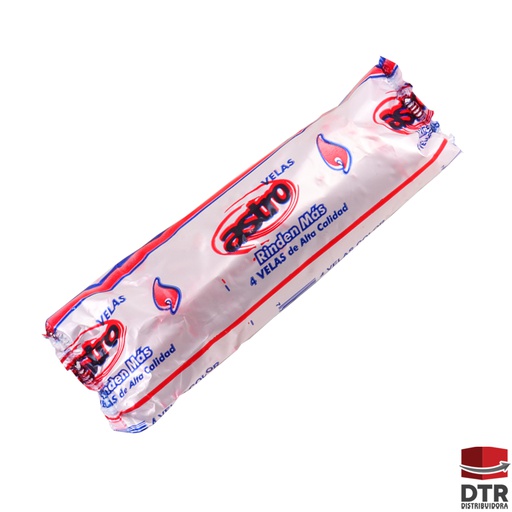 [VSA-004] Velas Rojas para corte de luz cortas - Marca ASTRO