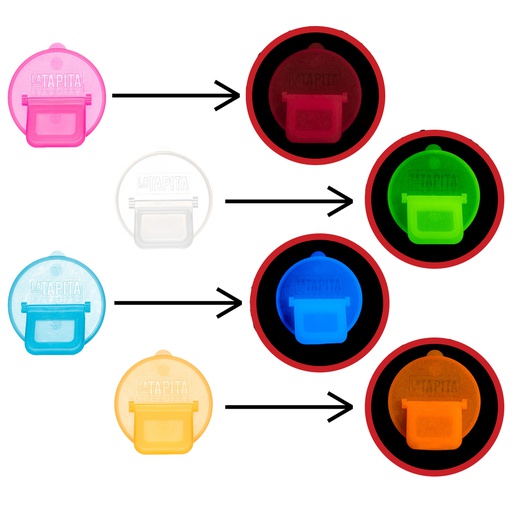 Tapa para LATAS - Marca: LA TAPITA - Tipo de colores: NEON