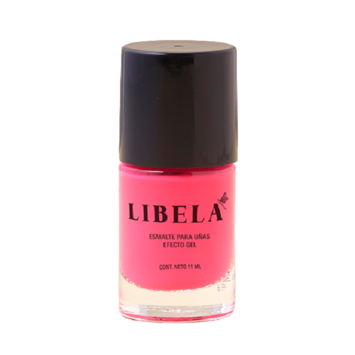 [EMT-009] Esmalte para uñas con efecto GEL - Color: Fucsia Neón - Marca: LIBELA