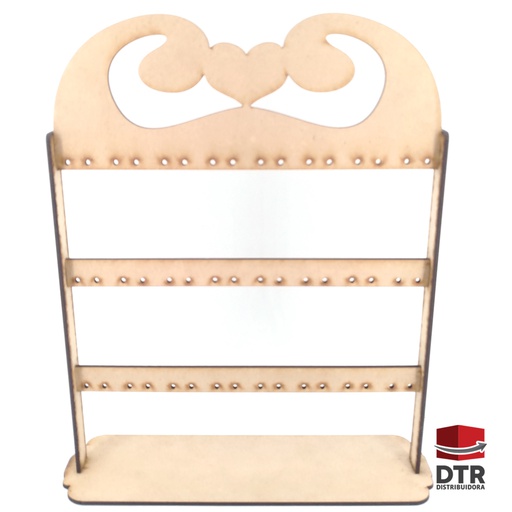 [PA-050] Porta Aros Corazón (para 24 pares)