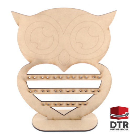 [PA-090] Porta Aros modelo Búho (para 16 pares)