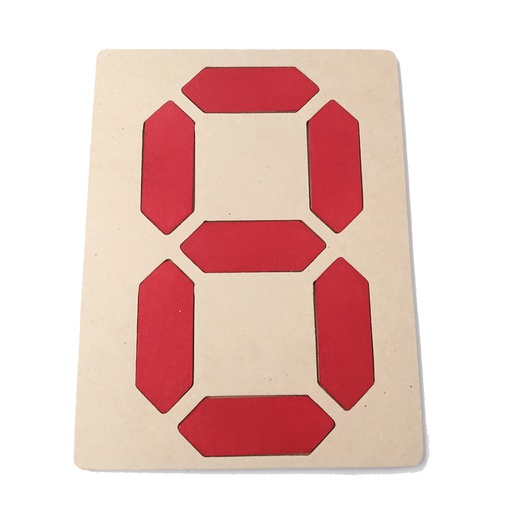 [JDM-011] Números digitales - Formato: Pintado