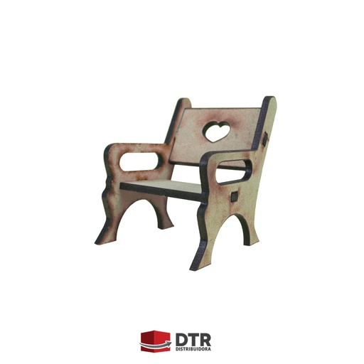 [MLU-021] Sillón 1 cuerpo corazón para muñecas LOL