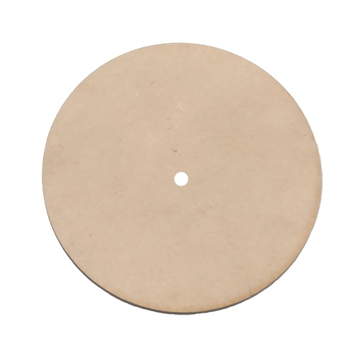 Base circular con orificio central de 8 mm