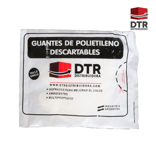 [GTS-001] Guantes de POLITILENO - Paquete x 100 u.